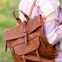 Load image into Gallery viewer, The Twila Backpack - Cognac
