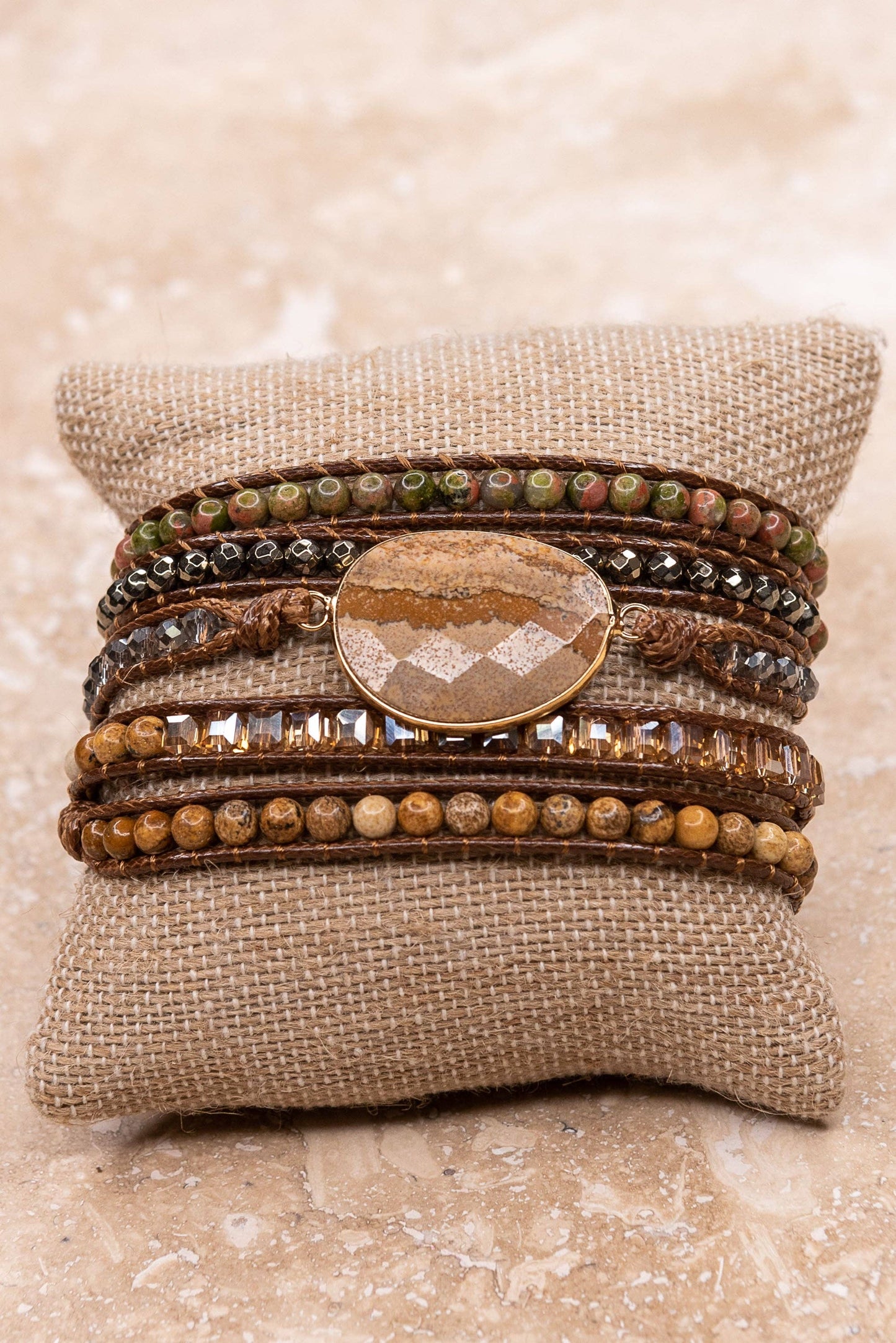 Kelly Wrap Bracelet: Tiger's Eye
