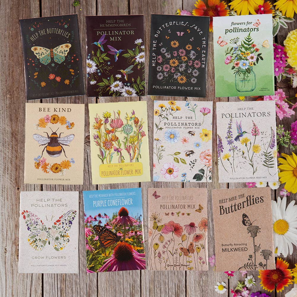 Bee Kind - Pollinator Wildflower Mix Seed Packets