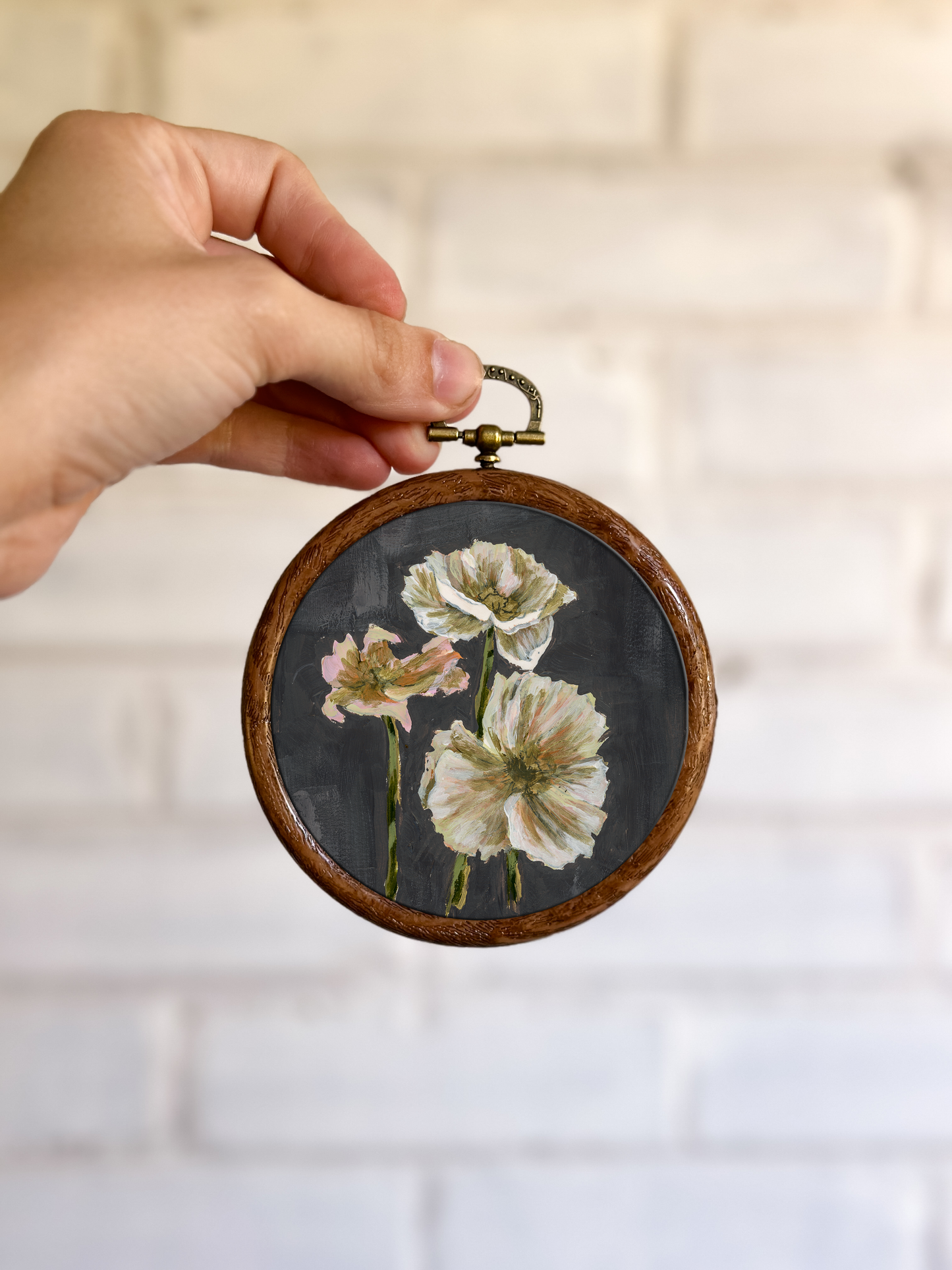 "Wild Flower no. 1" Circle Ornament   