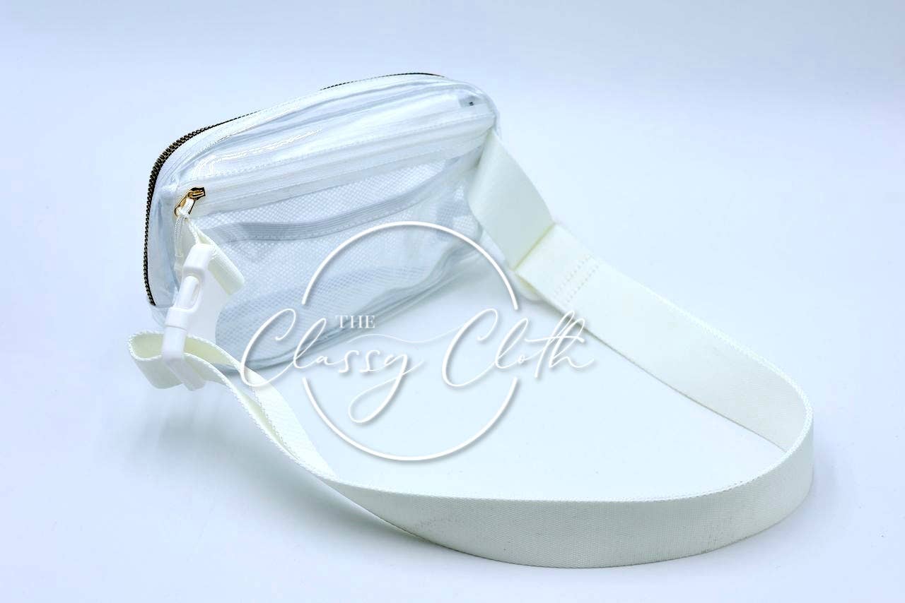 Stadium Clear Belt Bag - White