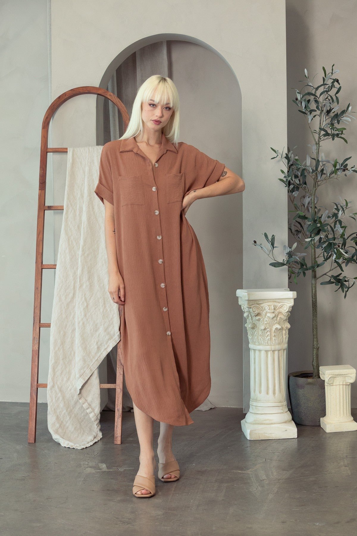 The Chelsea Maxi Dress (Cappuccino)