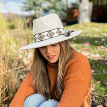 Load image into Gallery viewer, The Gianna Felt Hat w/Aztec Band
