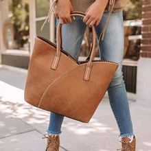 Load image into Gallery viewer, The Gloria Leather Tote Set
