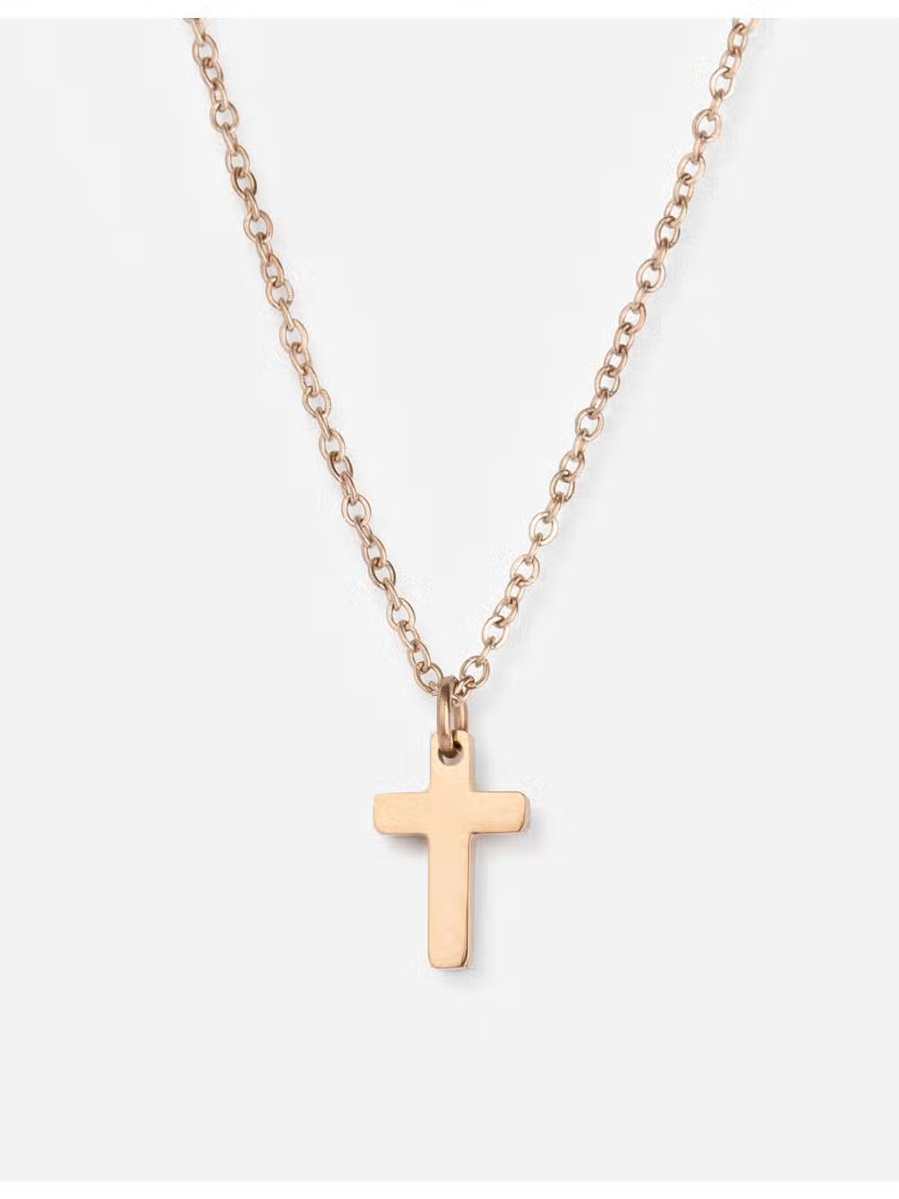 Rose Gold Cross Necklace