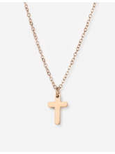 Load image into Gallery viewer, Rose Gold Cross Necklace
