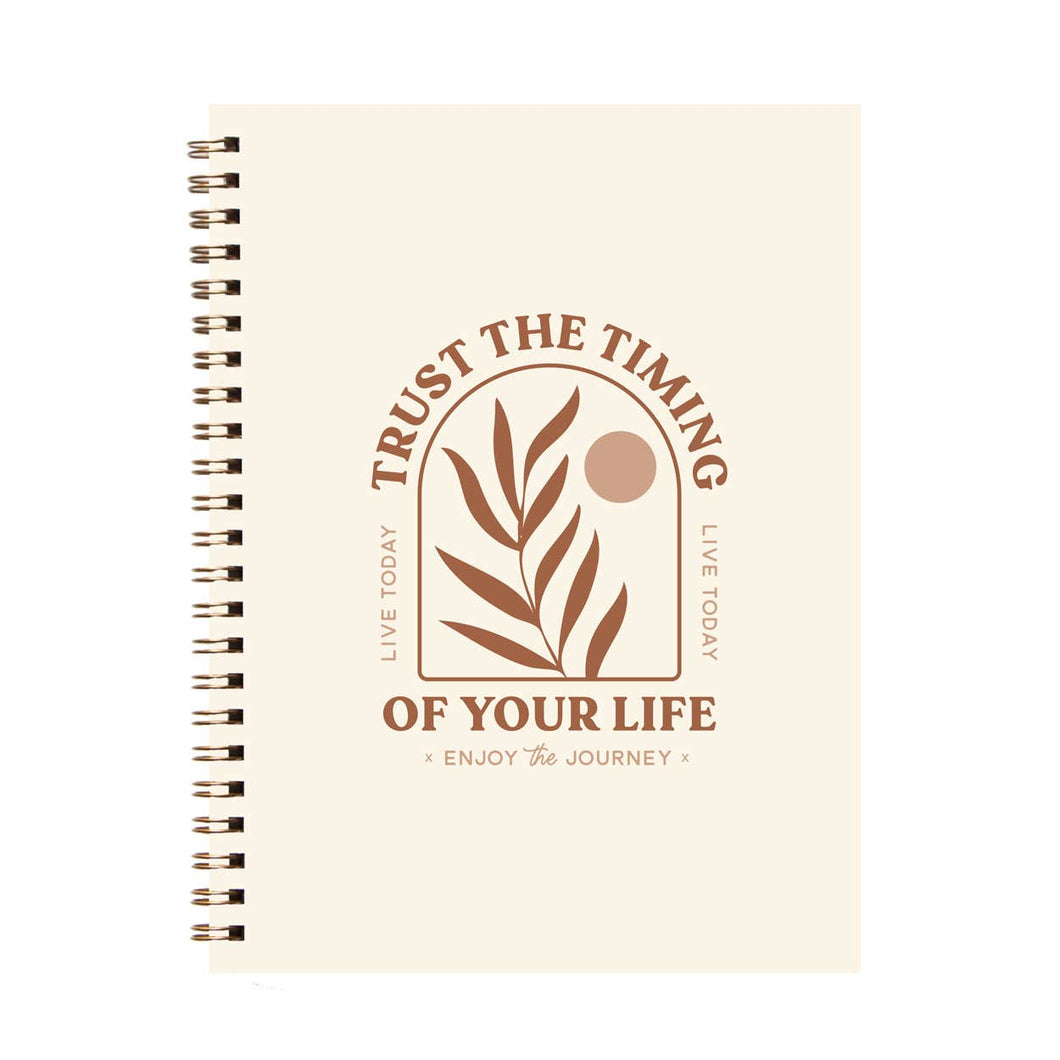 Trust the Timing of Your Life Spiral Journal Notebook