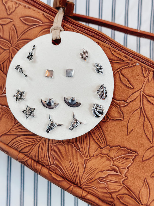 Western Boho Earring Collection - Bulls