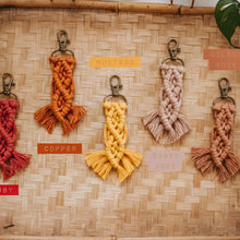 Load image into Gallery viewer, Macrame Fringe Keychains *Colors*
