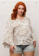 Load image into Gallery viewer, Floral Print Kimono Top
