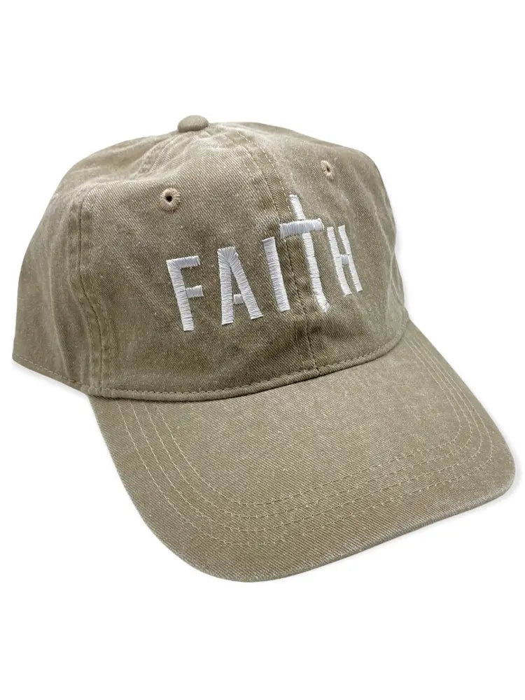 Faith Baseball Hat - Khaki