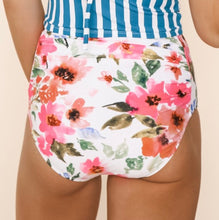 Load image into Gallery viewer, Pink Floral MIDI Waisted Bottoms
