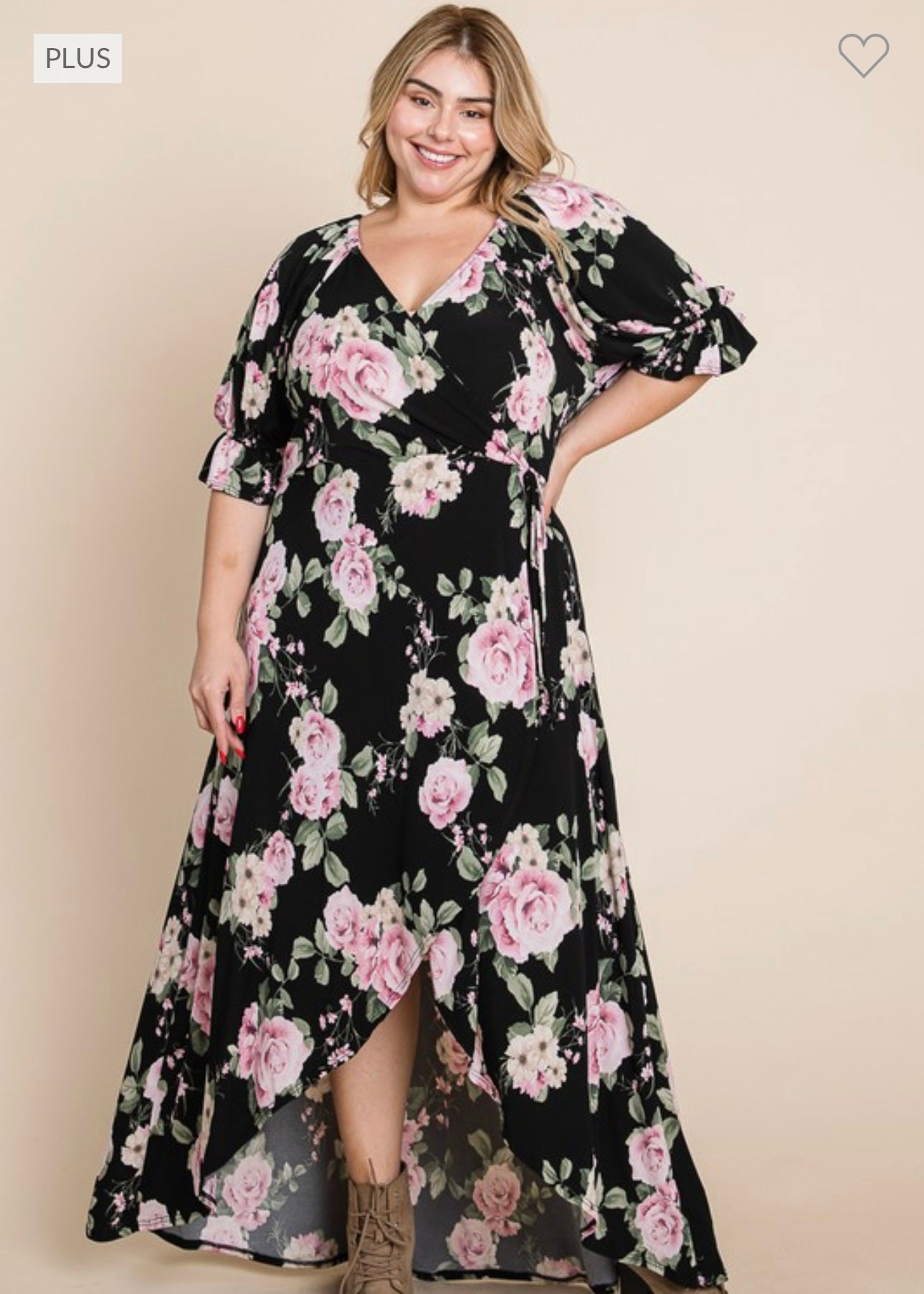 The Hazel Floral High Low Maxi Dress