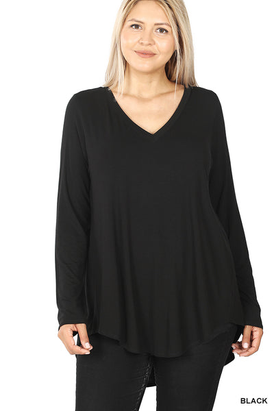 Soft Long Sleeve V-Neck (COLORS)