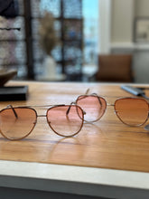 Load image into Gallery viewer, Rose Gold on Gold Aviators
