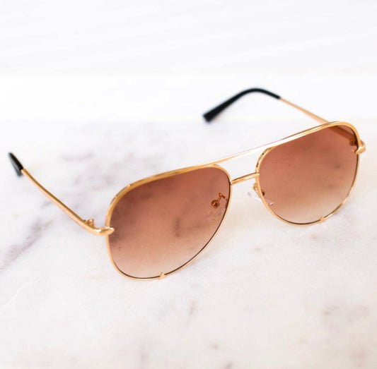 Alexa Aviator Frame Sunglasses