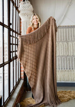 Load image into Gallery viewer, Mocha Knit Throw Blanket
