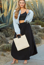 Load image into Gallery viewer, Black Maxi Skirt w/Pocket (Small-3X)
