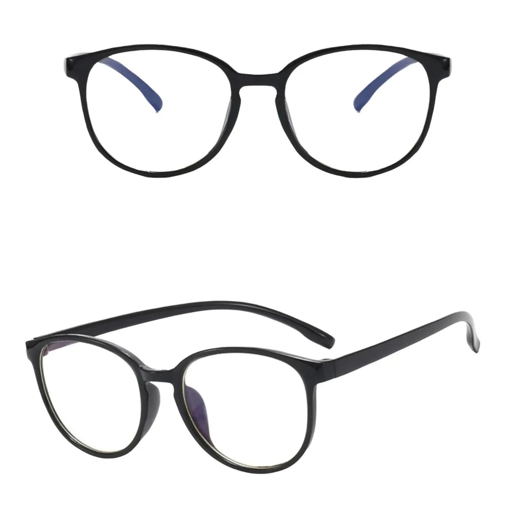 Blue light (Black/Round) blocker glasses
