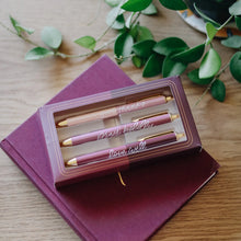 Load image into Gallery viewer, Rose Tone Pen Set
